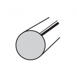 fer forgé Barreau forgé fer rond lisse HAUTEUR 1100 mm Rond 14 - Ref RL14-1100