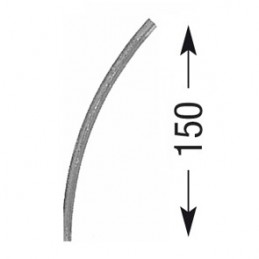 fer forgé Arcade HAUTEUR 150 mm Plat 14x6 - Ref A1L