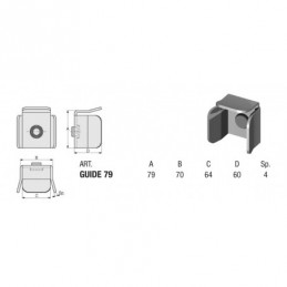fer forgé Guide de sureté  - Ref GUIDE79