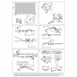 fer forgé Kit Portail coulissant télescopique ouverture jusqu'à 8 mètres  - Ref KA5100-008