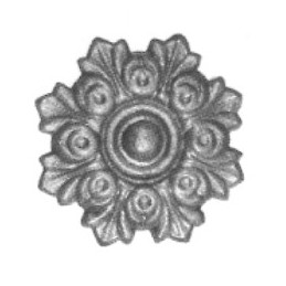 fer forgé Rosace fonte DIAMETRE 100 mm - Ref ROF02