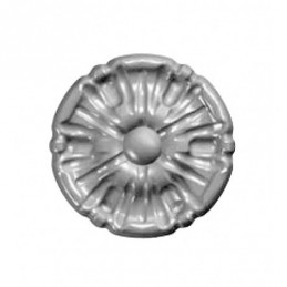 fer forgé Rosace estampée DIAMETRE 50 mm x 6 mm EPAISSEUR - Ref 10-03
