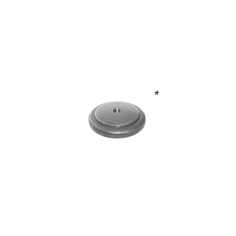 fer forgé Platine de départ percée Diamètre 80 mm perçage M12 - Ref PLA-M12