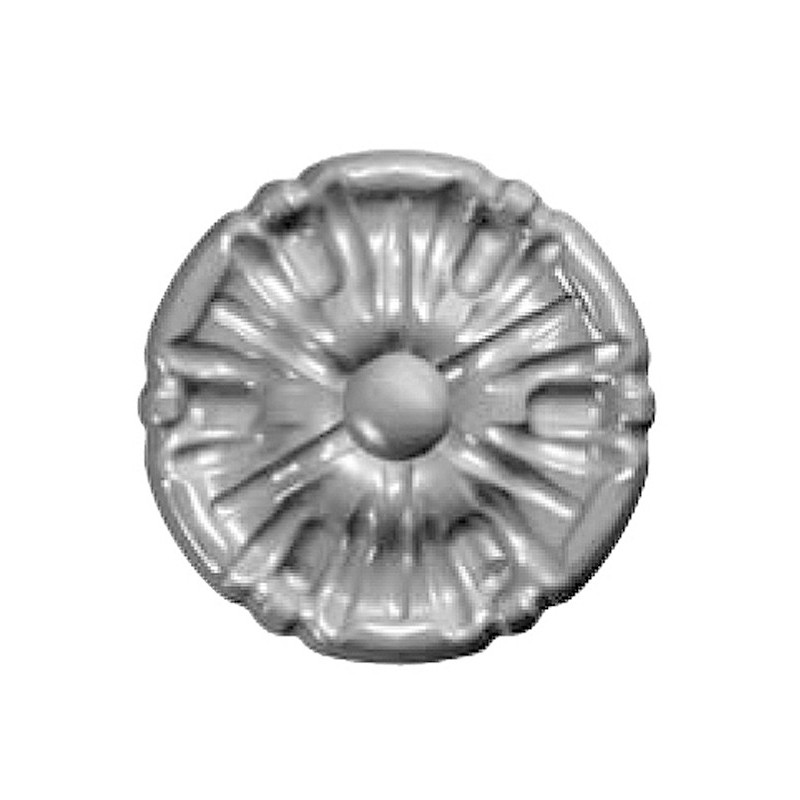 fer forgé Rosace estampée DIAMETRE 90 mm x 13 mm EPAISSEUR - Ref 10-02