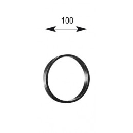 fer forgé Anneau Diamètre exterieur 100 mm Plat 14x6 - Ref A100L14X6
