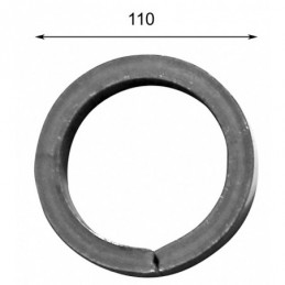 fer forgé Anneau Diamètre exterieur 110 mm Carré 14x14 - Ref A110LC14