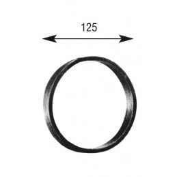 fer forgé Anneau Diamètre exterieur 125 mm Plat 14x6 - Ref A125L14X6