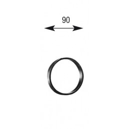 fer forgé Anneau Diamètre exterieur 90 mm Plat 20x6 - Ref A90L20X6