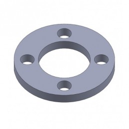 fer forgé Platine de fixation ronde DISQUE DIAM. 60 mm PERCE ROND 26 mm ép. 6 mm Ref PLR60R25-6