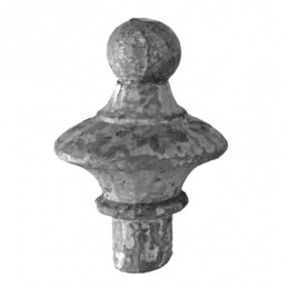 fer forgé Départ de rampe HAUTEUR 100 mn - base conique diam. 25 mm - Ref BD40