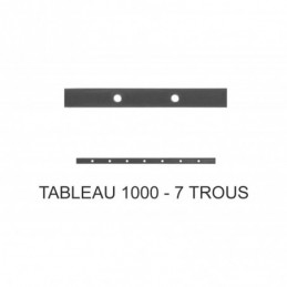 fer forgé Traverse poinçonnée sur mesure HAUTEUR 1000 mm tableau Plat 30x8 - Ref TR8-14-100