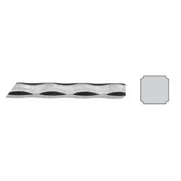 fer forgé Fer carré martelé HAUTEUR 1200 mm Carré 25x25 - Ref CM25-1200