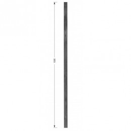fer forgé Barreau forgé fer carré lisse HAUTEUR 1500 mm Carré 25x25 - Ref CL25-1500