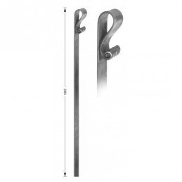 fer forgé Battue de portail HAUTEUR 1800 mm Plat 50x6 - Ref BAT1