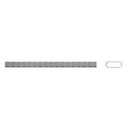 fer forgé Fer plat martelé HAUTEUR 2000 mm Plat 30x20 - Ref PM30X20