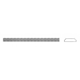 fer forgé Fer plat martelé HAUTEUR 2000 mm Plat 50x6 - Ref PM50X6