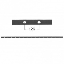 fer forgé Traverse poinçonnée HAUTEUR 2000 mm Plat 40x10 - Ref TR8-16-OV