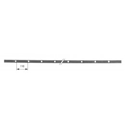 fer forgé Traverse poinçonnée HAUTEUR 2000 mm x 25 mm LARGEUR x 10 mm EPAISSEUR Plat 25x10 - Ref TR9-14
