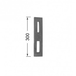fer forgé Plat gâche prépercé pour serrure de portillon de piscine STREMLER HAUTEUR 300 mm Plat 40x10 - Ref PLATA