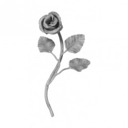 fer forgé Rose forgée HAUTEUR 300 mm - Ref BSROSE