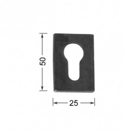 fer forgé Entrée de serrure HAUTEUR 50 mm x 25 mm LARGEUR x 6 mm EPAISSEUR - Ref ES1