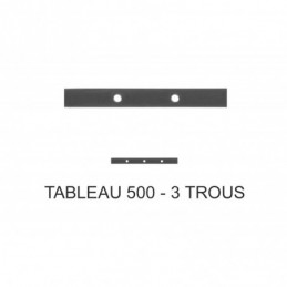 fer forgé Traverse poinçonnée sur mesure HAUTEUR 500 mm tableau Plat 30x8 - Ref TR8-14-50