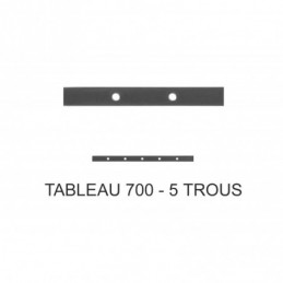 fer forgé Traverse poinçonnée sur mesure HAUTEUR 700 mm tableau Plat 30x8 - Ref TR8-14-70