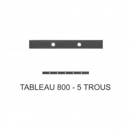fer forgé Traverse poinçonnée sur mesure HAUTEUR 800 mm tableau Plat 30x8 - Ref TR8-14-80