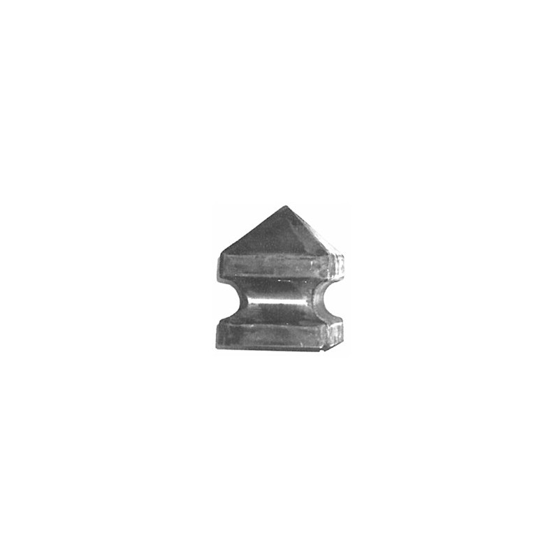 fer forgé Chapeau de piliers LARGEUR 100 mm x 100 mm LONGUEUR - Ref CHA100