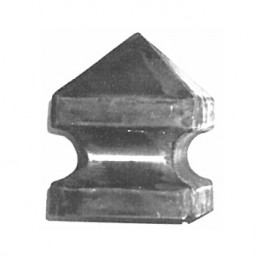 fer forgé Chapeau de piliers LARGEUR 120 mm x 120 mm LONGUEUR - Ref CHA120