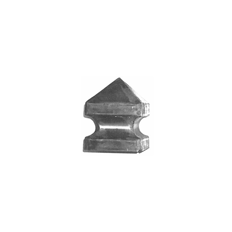 fer forgé Chapeau de piliers LARGEUR 120 mm x 120 mm LONGUEUR - Ref CHA120