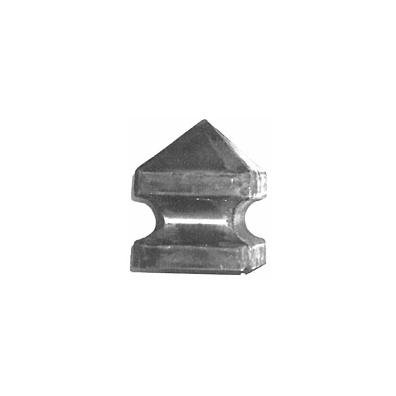 fer forgé Chapeau de piliers LARGEUR 150 mm x 150 mm LONGUEUR - Ref CHA150