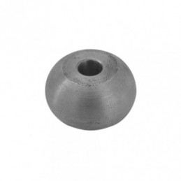 fer forgé Boule méplate percée LARGEUR 20 mm X 12 mm HAUTEUR - Ref BM20P