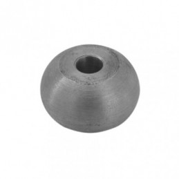 fer forgé Boule méplate percée LARGEUR 22 mm X 10 mm HAUTEUR - Ref BM22P