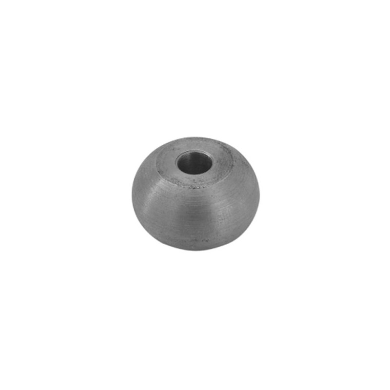 fer forgé Boule méplate percée LARGEUR 22 mm X 10 mm HAUTEUR - Ref BM22P