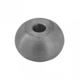 fer forgé Boule méplate percée LARGEUR 25 mm X 16 mm HAUTEUR - Ref BM25P