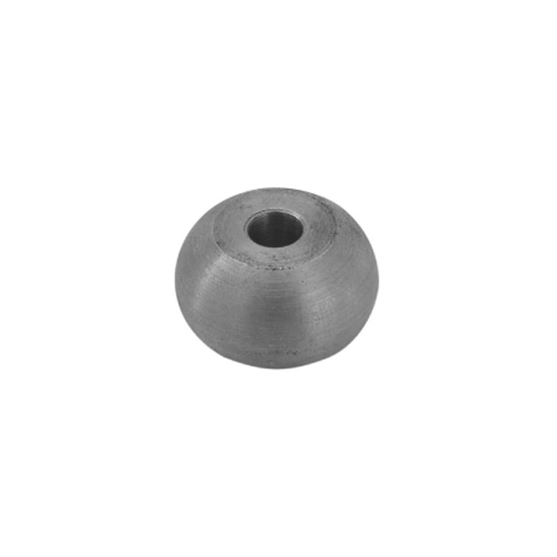 fer forgé Boule méplate percée LARGEUR 25 mm X 16 mm HAUTEUR - Ref BM25P