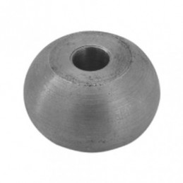 fer forgé Boule méplate percée LARGEUR 30 mm X 20 mm HAUTEUR - Ref BM30P