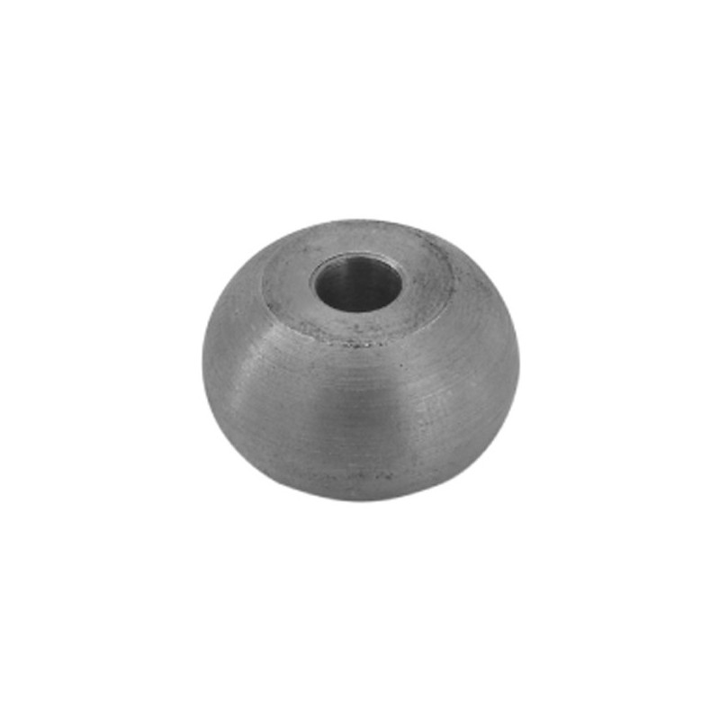 fer forgé Boule méplate percée LARGEUR 30 mm X 20 mm HAUTEUR - Ref BM30P