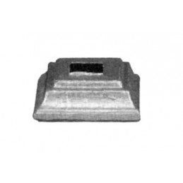fer forgé Platine cache scellement estampée LONGUEUR 100 mm x 100 mm LARGEUR - Ref P50-50