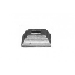 fer forgé Platine cache scellement estampée LONGUEUR 50 mm x 50 mm LARGEUR - Ref P50-18