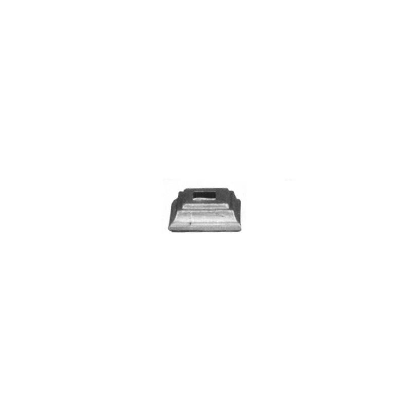 fer forgé Platine cache scellement estampée LONGUEUR 50 mm x 50 mm LARGEUR - Ref P50-20