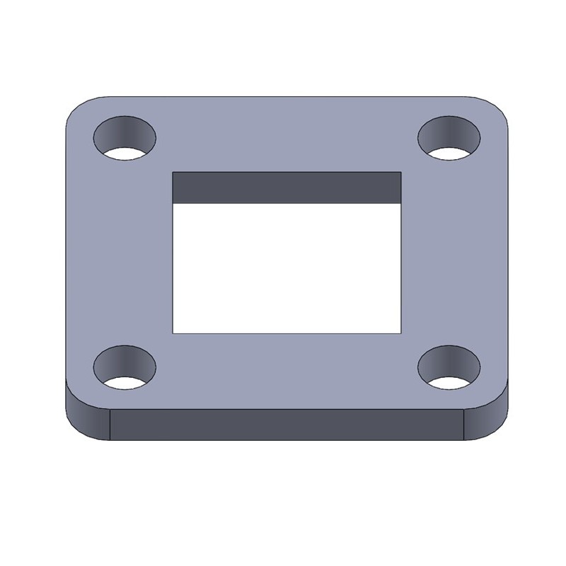 fer forgé Platine de fixation carré PLATINE 60 X 60 mm PERCEE 31x31 mm Ref PLC60X60C30-6