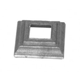 fer forgé Platine cache scellement estampée LONGUEUR 60 mm x 60 mm LARGEUR - Ref P50-25