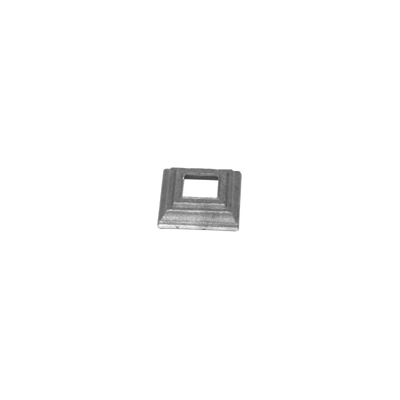 fer forgé Platine cache scellement estampée LONGUEUR 60 mm x 60 mm LARGEUR - Ref P50-30
