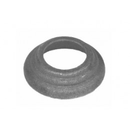 fer forgé Platine cache scellement estampée platine diamètre 60 mm - Passage Rond 25 mm - Ref P60-25