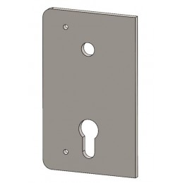fer forgé Plaque pour serrure verticale CISA à fouillot réversible 140 mm x 85 mm - Ref ESV5