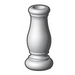 fer forgé Garniture pour barreau 90 mm x 39 mm - Ref BSEG518