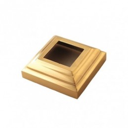 fer forgé Platine cache scellement laiton LONGUEUR 60 mm x 60 mm x 25 mm - Ref P50-16L