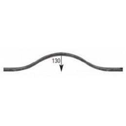 fer forgé Traverse cintrée HAUTEUR 1000 mm Plat 40x15 - Ref TCLC40X15